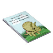 Cute Triceratops Notitieboek (Rechterzijde)