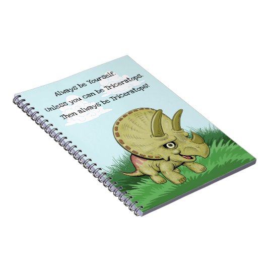 Cute Triceratops Notitieboek (Rechterzijde)