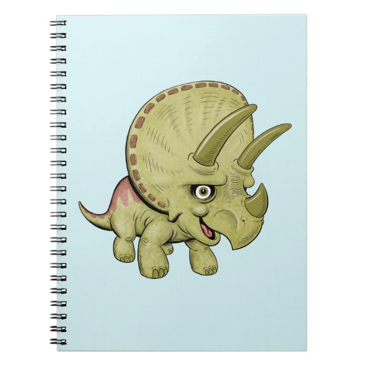 Cute Triceratops Notitieboek (Voorkant)