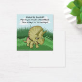 Cute Triceratops Vierkante Visitekaartjes (Bureau)