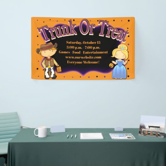Cute Trick of Treat Trunk of Treat Spandoek (Beurs)