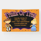 Cute Trick of Treat Trunk of Treat Spandoek (Horizontaal)