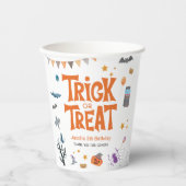 Cute Trick or treat Halloween 5e verjaardag Papieren Bekers (Voorkant)