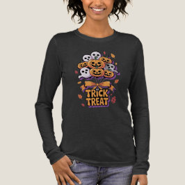 Cute Trick or Treat Halloween Ballonnen Illustrati Tri-Blend Shirt