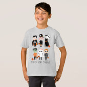 Cute trick or treat halloween kinder t-shirt (Voorkant volledig)