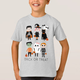 Cute trick or treat halloween kinder t-shirt