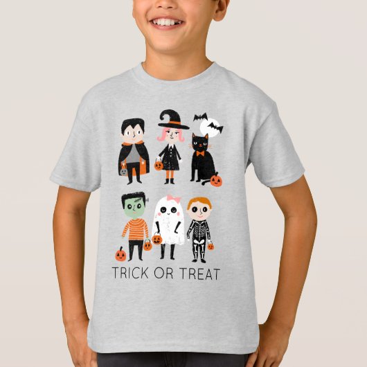 Cute trick or treat halloween kinder t-shirt (Voorkant)