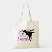 Cute Trick Rawr Treat Halloween Dinosaur Canvas ta Tote Bag (Achterkant)