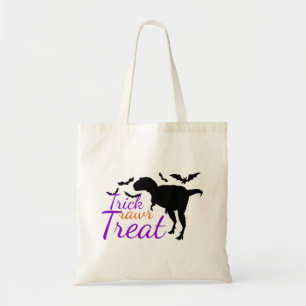 Cute Trick Rawr Treat Halloween Dinosaur Canvas ta Tote Bag