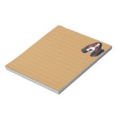 Cute Tricolor Basset Hound Puppy Notitieblok (Linkerzijde)