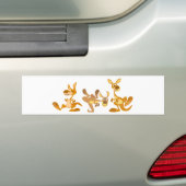 Cute Trio van Cartoon Kangaroos Bumpersticker (Op auto)