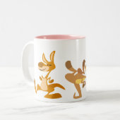 Cute Trio van Cartoon Kangaroos Mok (Voorkant links)