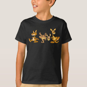 Cute Trio van Cartoon Kangoeroes Kinderen T-Shirt