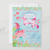 Cute Troll Verjaardagsfeest Uitnodigingen (Voorkant)