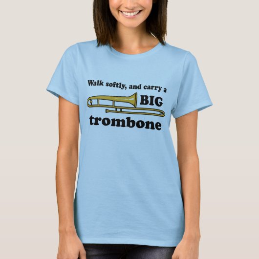 Cute Trombone Slogan t-shirt (Voorkant)
