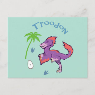 Cute Troodon Briefkaart