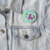 Cute Troodon Ronde Button 5,7 Cm (In situ)