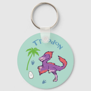 Cute Troodon Sleutelhanger