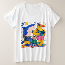 Cute Tropical Animals T-Shirt Gift