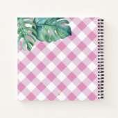 Cute Tropical Baby shower Guest Book Zee Turtle Notitieboek (Achterkant)