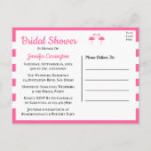 Cute Tropical Beach Pink Flamingo Vrijgezellenfees Uitnodiging Briefkaart (Achterkant)
