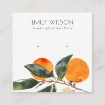 Cute Tropical Boho Mandarin Stud Earring Display