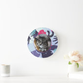 Cute tropical cat Patroon, aangepast cadeau voor g Ronde Klok (Huis)