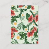 Cute Tropical Exotic baby Parrots Diaper Raffle en Informatiekaartje (Achterkant)