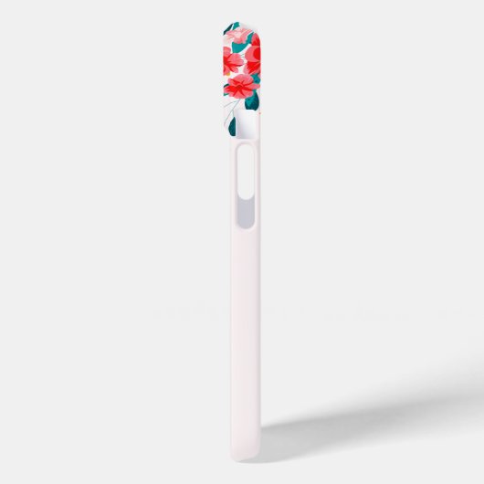 Cute Tropical Floral Flamingo Case-Mate iPhone Case (Achterkant / Links)