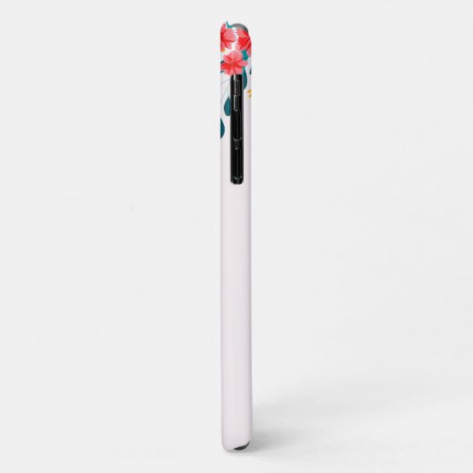 Cute Tropical Floral Flamingo Case-Mate iPhone Case (Achterkant/links)