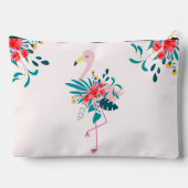 Cute Tropical Floral Flamingo Personalised Etui (Achterkant)