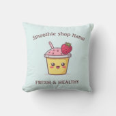 Cute Tropical Fruit Smoothies Fruit Kitchen shop Kussen (Voorkant)