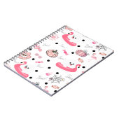 Cute Tropical Halloween Journal – Ghost Flamingo Notitieboek (Linkerzijde)