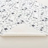 Cute Tropical kerstSherpa Blanket Sherpa Deken (3/4)