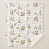Cute Tropical kerstSherpa Blanket Sherpa Deken (Voorkant)