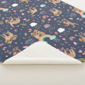 Cute Tropical kerstSherpa Blanket Sherpa Deken (3/4)