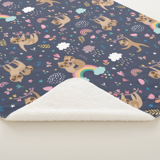 Cute Tropical kerstSherpa Blanket Sherpa Deken (3/4)