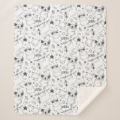 Cute Tropical kerstSherpa Blanket Sherpa Deken (Voorkant)