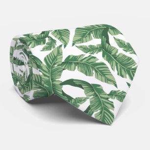 Cute Tropical leaf Patroon stropdas