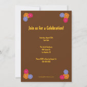 CUTE Tropical Luau Birthday Party Invitation Kaart (Achterkant)