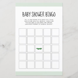 Cute tropical oerwoud Baby shower Bingo game