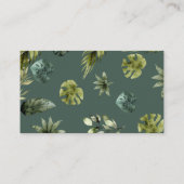 Cute Tropical Oerwoud Safari Animals Diaper Raffle Informatiekaartje (Achterkant)