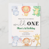 Cute Tropical Oerwoud Safari Wild Eén eerste verja Kaart (Voorkant)