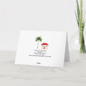 Cute Tropical Reference Real Estate Bedankkaart (Achterkant)