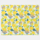 Cute Tropical Slots Fleece Blanket (Voorkant (Horizontaal))