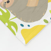 Cute Tropical Slots Fleece Blanket (Hoek)