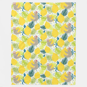 Cute Tropical Slots Fleece Blanket Deken