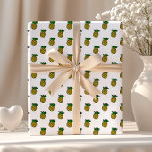 Cute Tropical Summer werkt ananas Pattern Cadeaupapier