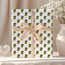 Cute Tropical Summer werkt ananas Pattern Cadeaupapier