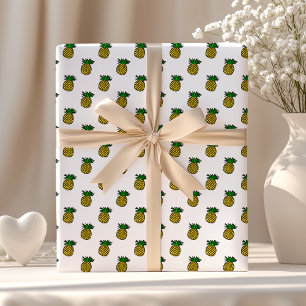 Cute Tropical Summer werkt ananas Pattern Cadeaupapier